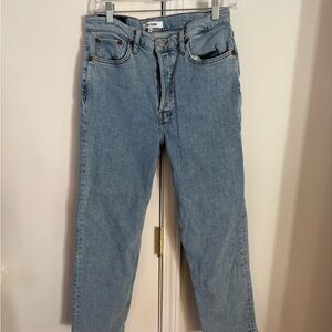 RE/DONE Women’s Light Blue Straight Leg Jeans size 29